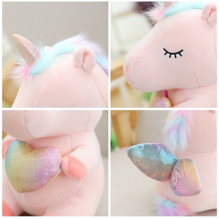 BONEKA UNICORN KUDA PONY STAR DUDUK SUPER LEMBUT IMPOR