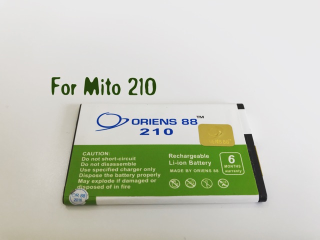 (P) Baterai batre battery Mito 210 Double power/IC oriens88