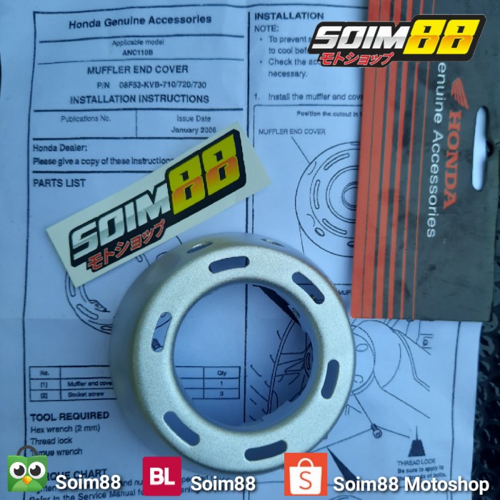 End Muffler Knalpot Vario 125 150 Led Old Knalpot Std Cms Copy Cms