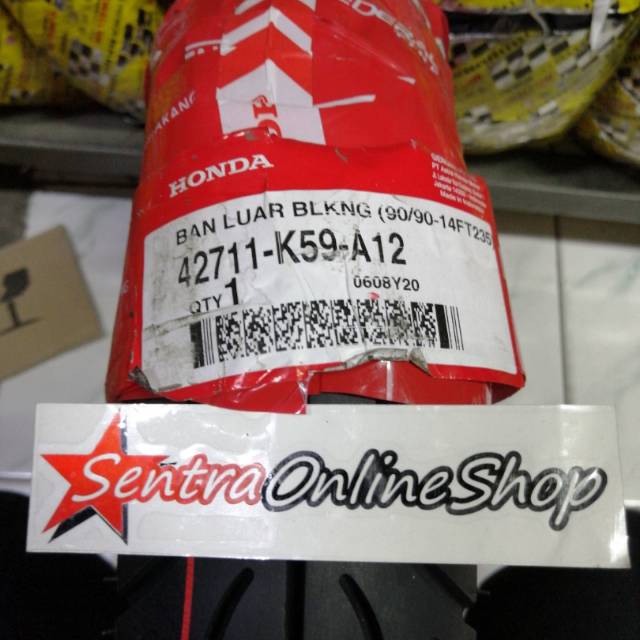 Ban luar belakang honda tubeless 90 90 14 vario 150 beat scoopy Original HGP 42711K59A12