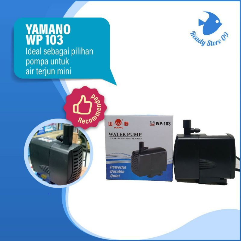 mesin pompa aquarium hidroponik yamano wp 103 wp103 pancuran kolam