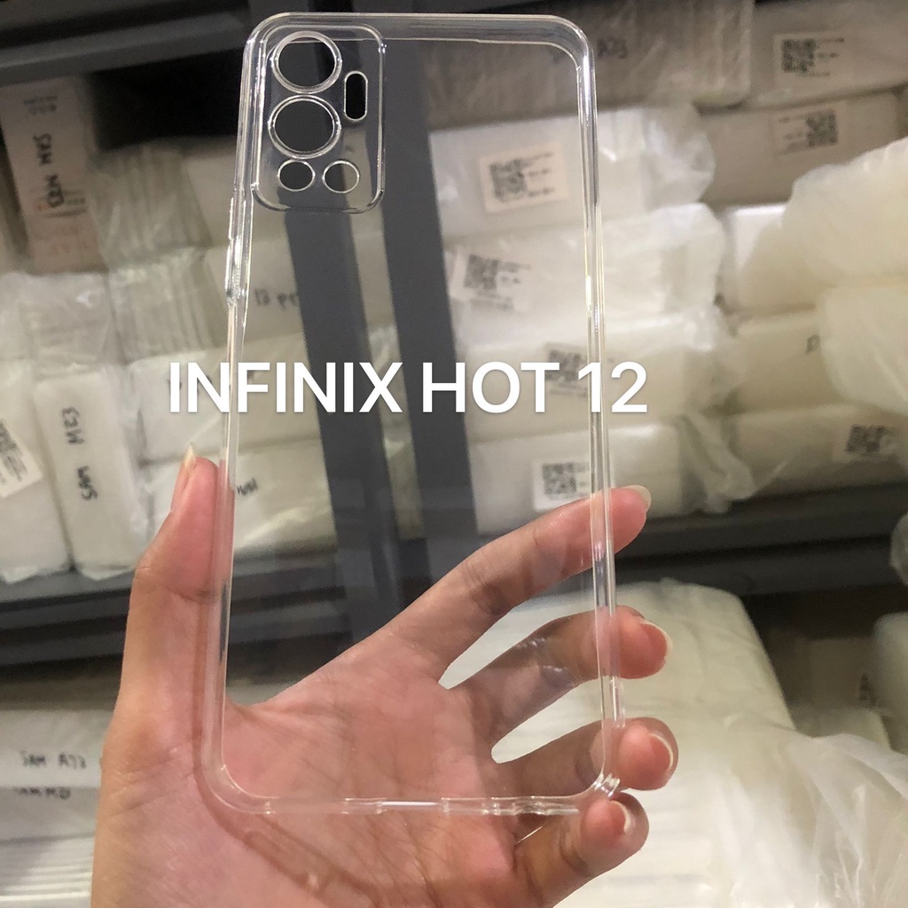 C/C- KESING COVER Softcase Bening TPU Clear Protection Camera 1.5mm Infinix note 12/infinix hot 12