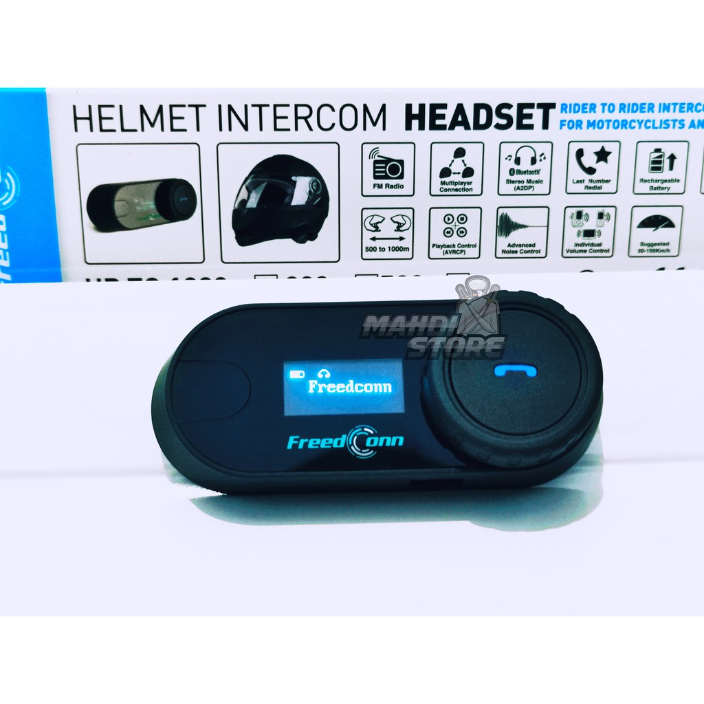 Bluetooth Intercom Helm Freedconn TCOM T-COM VB SC LCD Display Not Sena Packtalk Parani