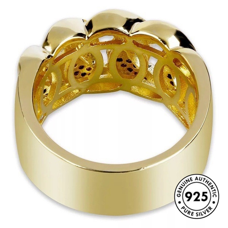 Cincin Lapis Emas 18k Bahan 925 Sterling Silver