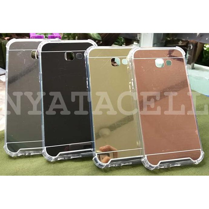 NEW CASE ANTICRACK MIRROR FIBER SAMSUNG A7 2017 /SOFT HARD CASING COVER MILENIA
