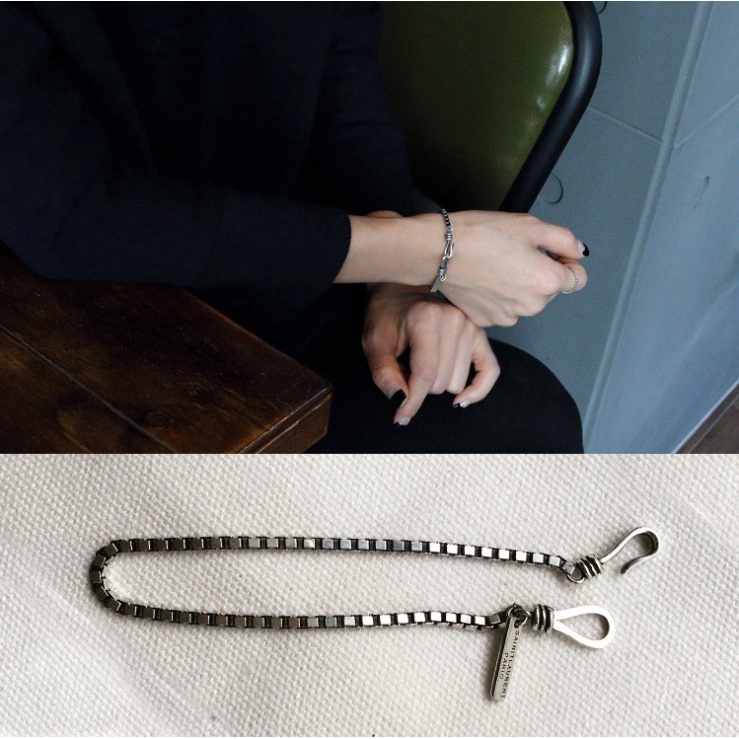 Gelang Rantai Bahan Stainless Steel 925 Untuk Wanita