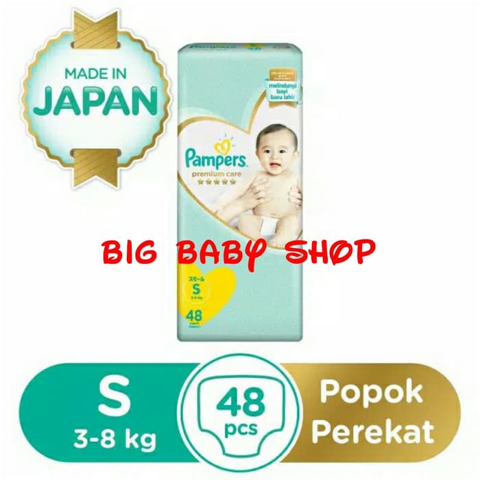 Promo silahkan New PAMPERS Premium Care Tape/Popok PAMPERS Premium Perekat S48/S 48