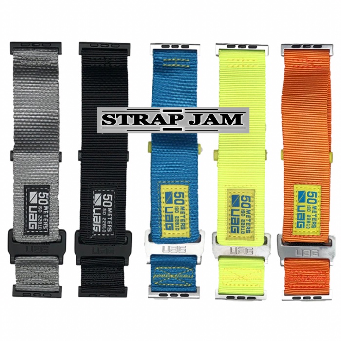 UAG Active Tali Jam Apple Watch 42mm 44mm 45mm - Strap Cowok Nilon Lebar 30mm Keren