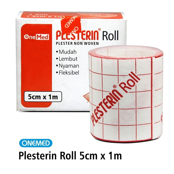 Plester Luka Plesterin Roll 5cm x 1m Onemed