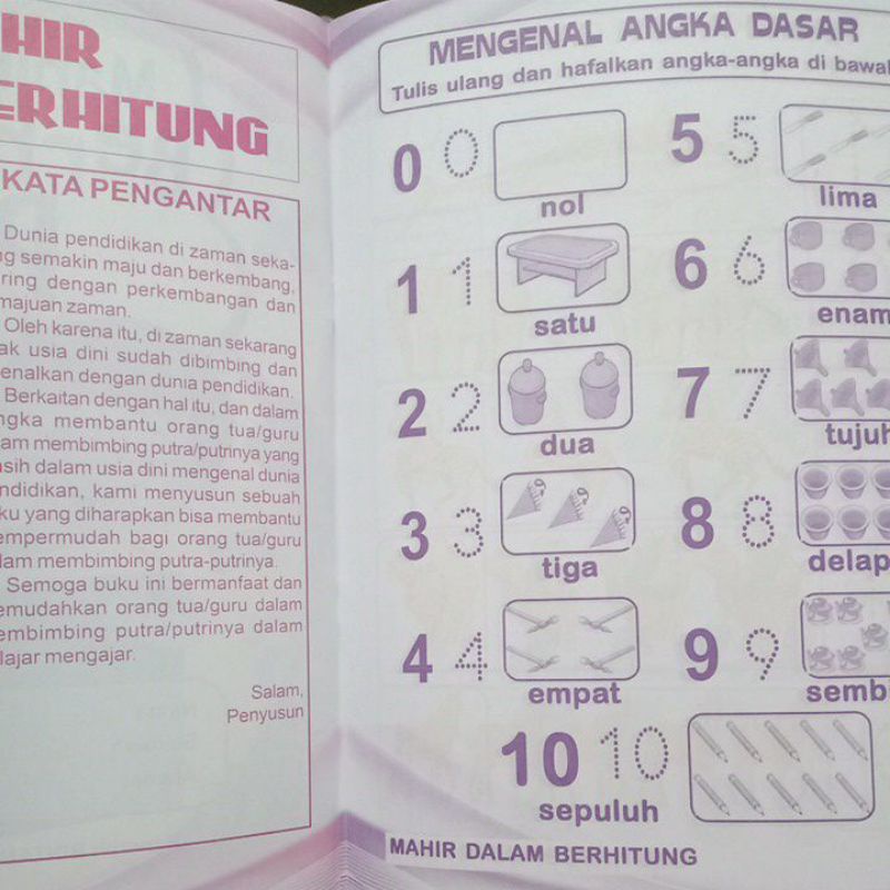 Buku Mahir Dalam Berhitung Paud Tk