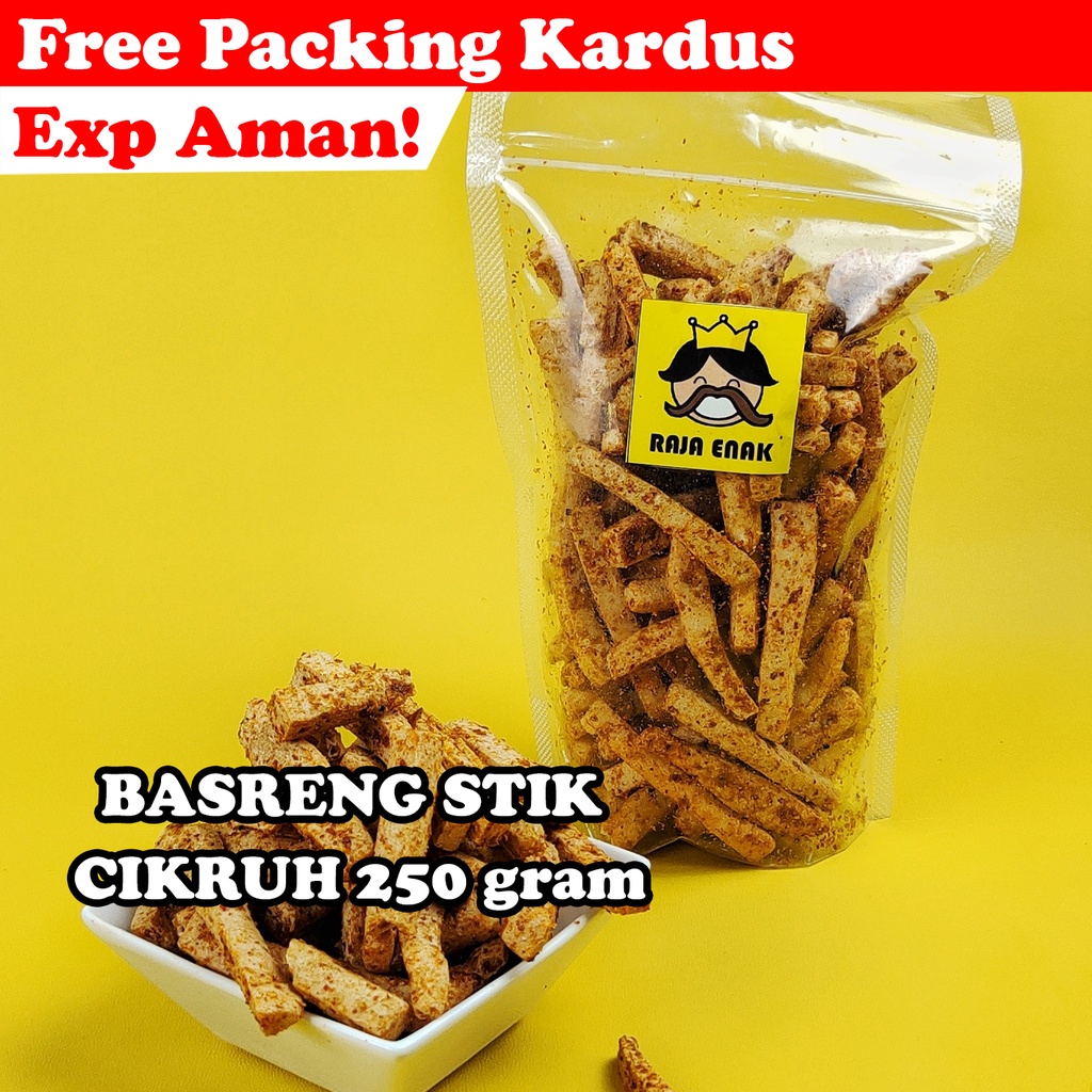 

BASRENG STIK CIKRUH PEDAS 250gr | CEMILAN CAMILAN SNACK SNEK KILOAN RAJAENAK RAJA ENAK