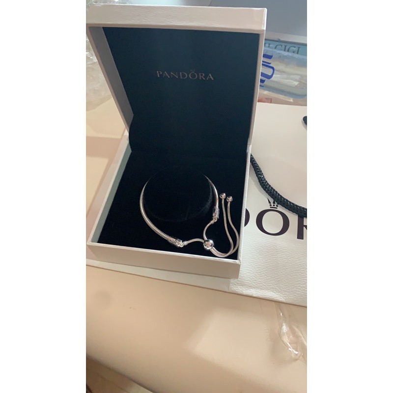 Gelang Pandora (Moments Snake Chain Slider Bracelet)