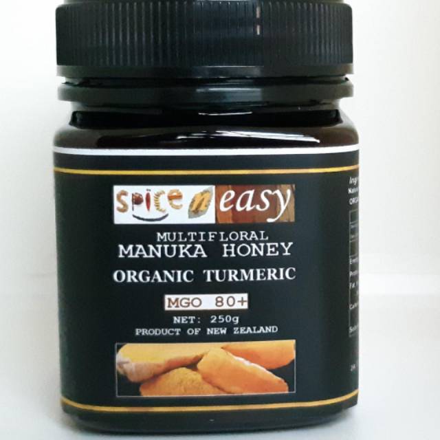 

Madu manuka honey & organic tumeric mgo 80+ ( umf 5+)madu asli