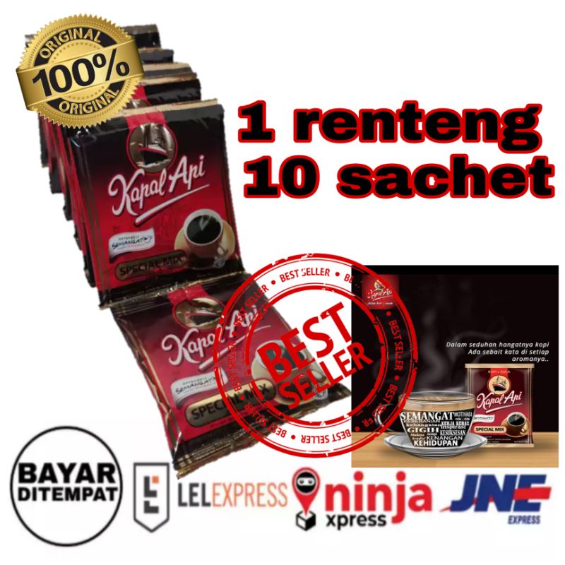 

kopi kapal api sepecial mix 1 renteng 10 sachet