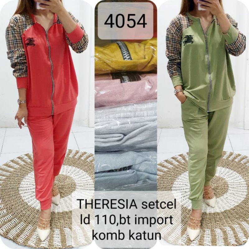 SETELAN JAKET IMPORT MOTIF HERME BY THERESIA BENEVA [M29085]