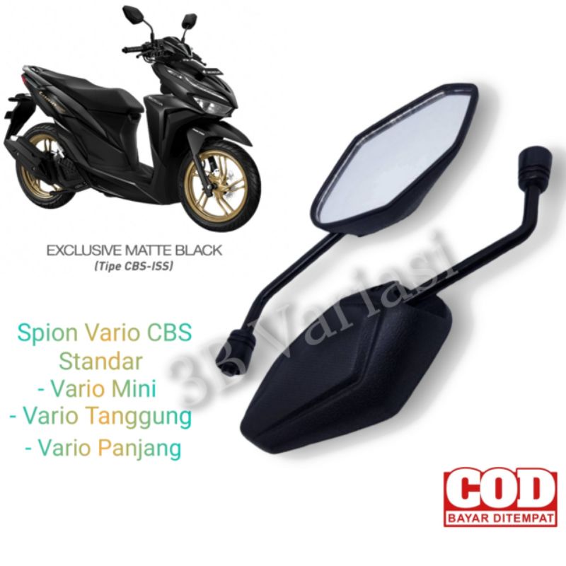 Kaca Spion Motor Honda Vario 125 Vario 150 Cbs Beat Fi Tangkai Standar Dan Mini Original