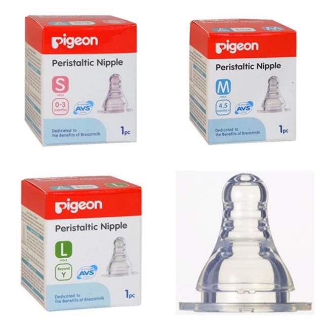 Pigeon nipple peristaltic plus dot slim neck
