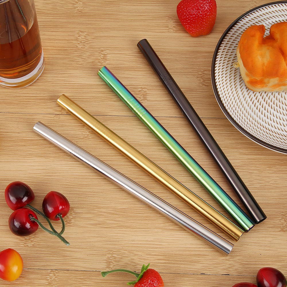 HZ SEDOTAN MINUMAN 5 IN 1 BAHAN STAINLESS STEEL STRAW REUSABLE