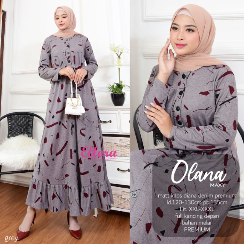 Olana MAXYmatt kaos diana denim premium