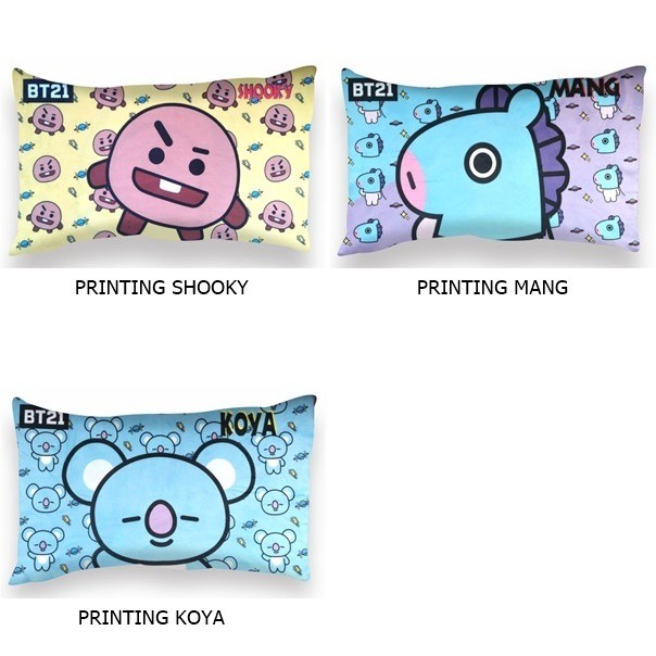 Bantal Peluk Sofa BTS BT21 UnOfficial Bahan Yelvo Halus Berkualitas