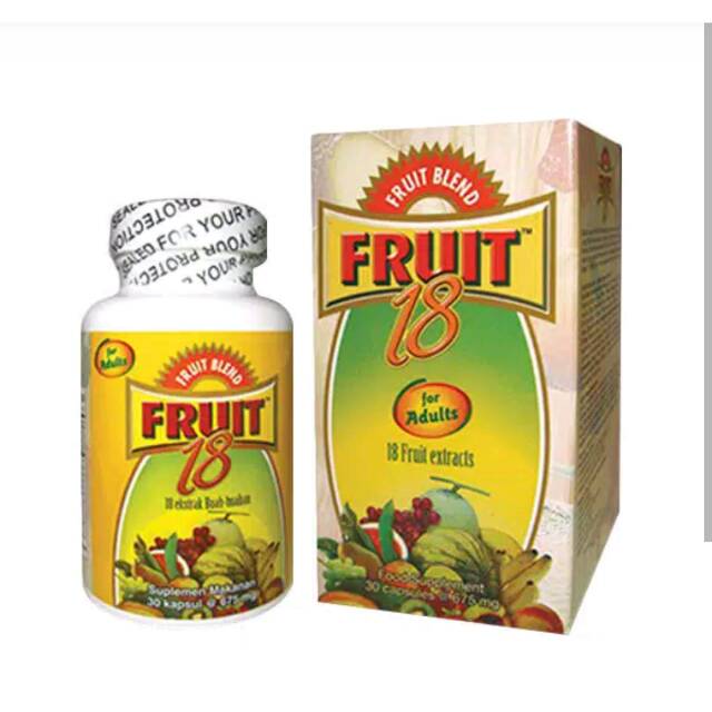 Fruit 18 For Adult Dewasa 30 Kapsul Shopee Indonesia