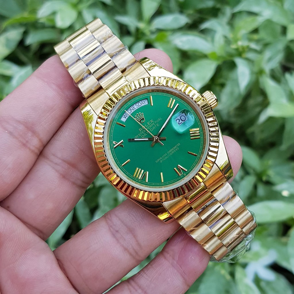 termurah ROLEX president gold DAYDATE, automatic, all steel gold, 40mm free big box original
