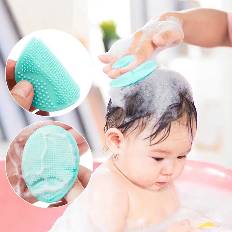 Mini Massage Waterproof Face Cleansing Brush  /Silicone Baby Bath Massage Pad /Face Skin Cleaner Pore Deep Cleansing Brushes / Shower Scrub Tool