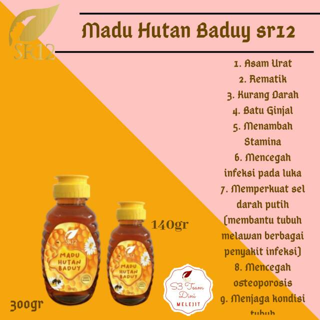 

Madu hutan baduy SR12 140 gr