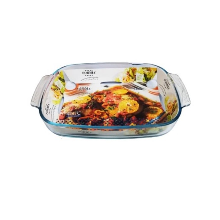 Wadah saji makanan kaca FORMIA 3800 ML 450° oven safe
