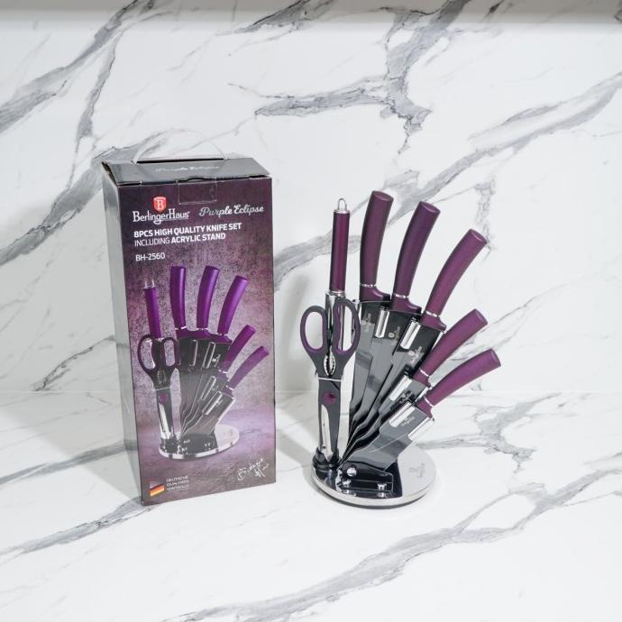 

Berlinger Haus 8 Pcs Knife Set With Acrylic Stand Purple Deme84Tocv