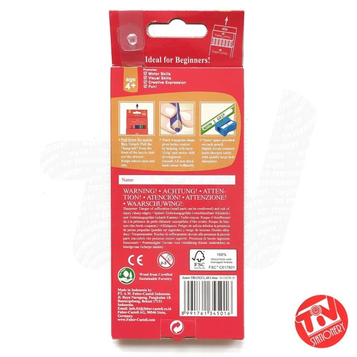 

Diskon Pensil Warna Faber Castell Junior Triangular 10 Warna (Free Rautan) Hot Sale