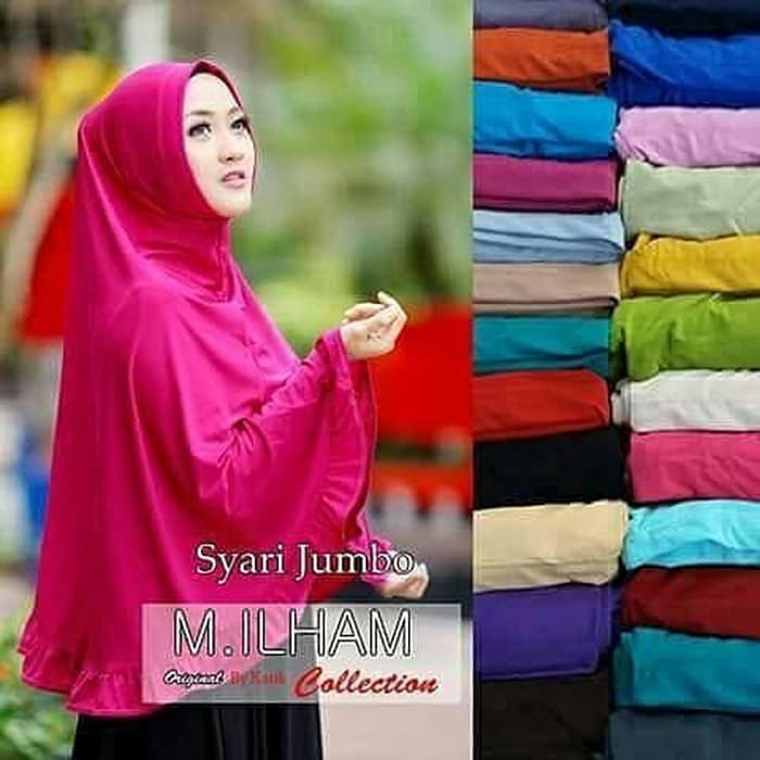 Khimar Jilbab Syari Jumbo M. Ilham Callection Murah Muslim TBEB3641