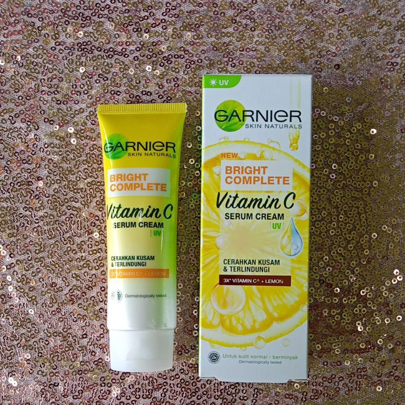 GARNIER BRIGHT COMPLETE VITAMIN C SERUM CREAM UV 40 ML @MJ