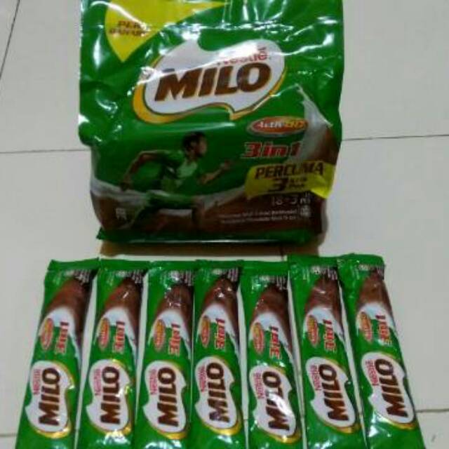 

Milo Sachet Malaysia Paket 21 Pcs tanpa hadiah