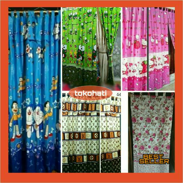 Gorden Pintu,korden pintu karakter motif kartun,hellokitty,doraemon,keropi