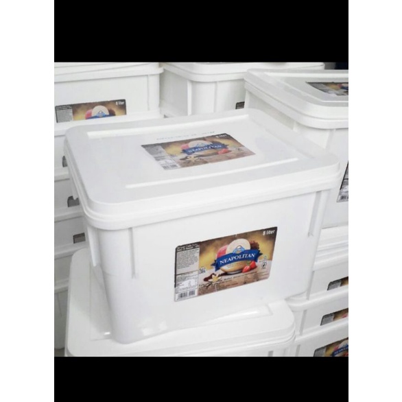 Box Ice Cream Campina 8 Liter Cupang. guppy Tempat Breeding. kandang hamster modifikasi & hidroponik-1