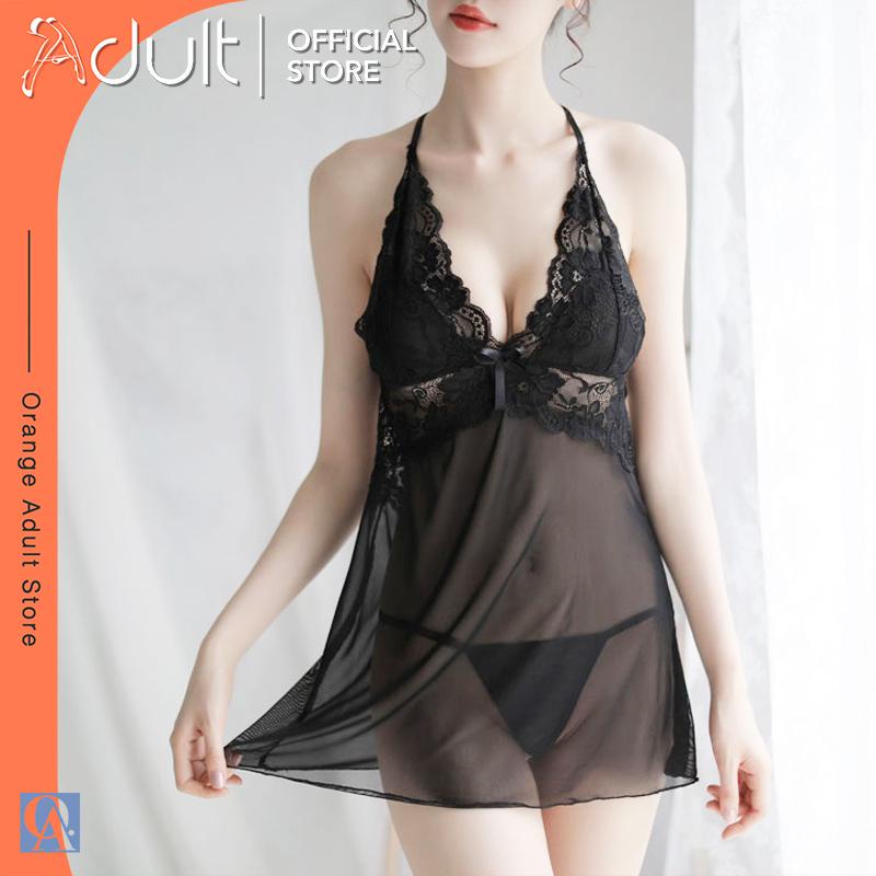 ORANGE ADULT Lingerie Seksi Baju Tidur Dewasa Wanita / Baju Tidur Dewasa Wanita Tembus Pandang / Lingerie Sexy  5076