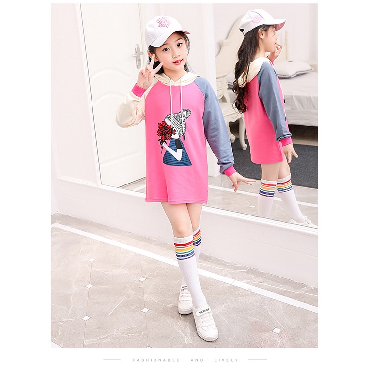 Sweater / Baju Anak Perempuan Over Size Import Kualitas Pemium Motif MLB