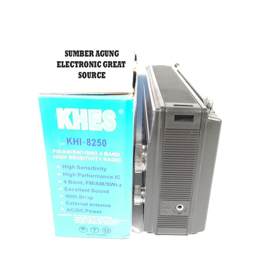 Radio Khes KHI8250 8250 FM AM SW1 SW2 4 Band High Sensitivity