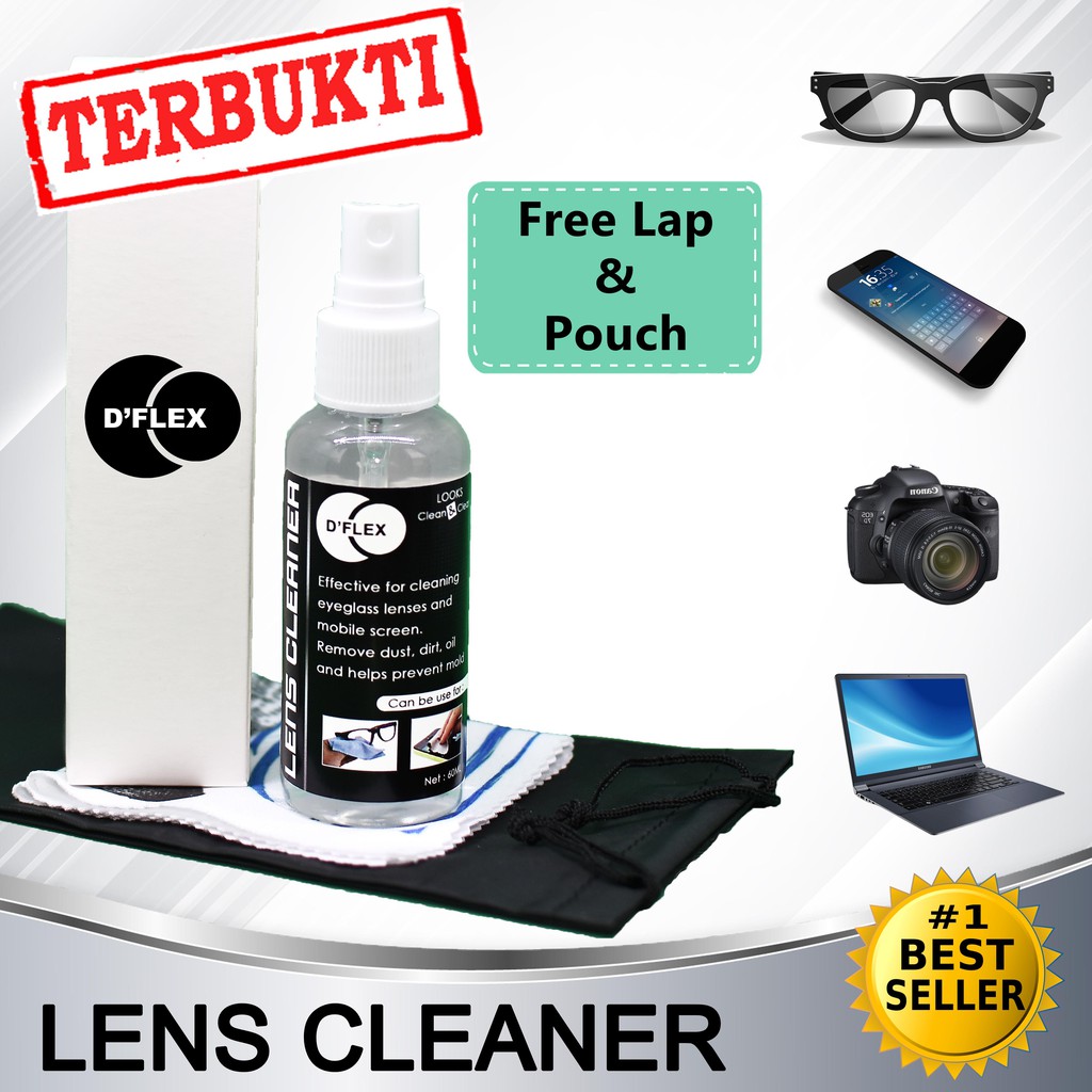 Pembersih Kacamata DFLEX Pembersih Lensa Kacamata Lens Cleaner Pembersih Kaca Mata