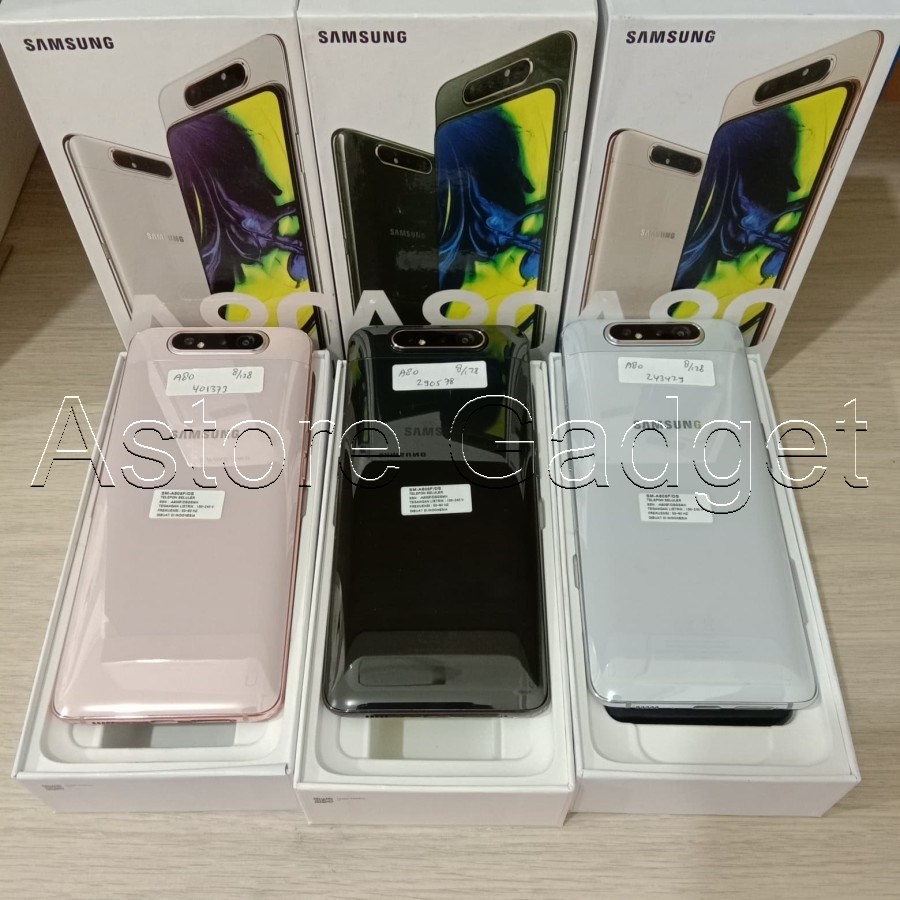 SAMSUNG A80 Dual Sim 128GB - RAM 8GB - Second - Bekas - Fullset