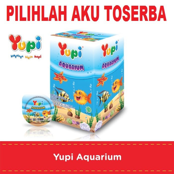 YUPI AQUARIUM BOX isi 12 PCS - ( HARGA PER BOX )