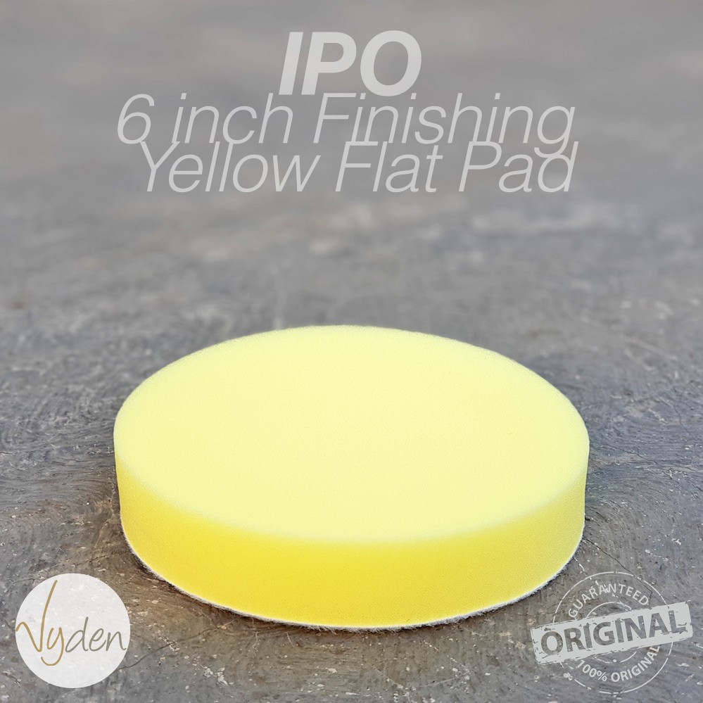 IPO Yellow Polishing Pad 6 inch Flat Kompon Halus Busa Mesin Poles Mobil MURAH