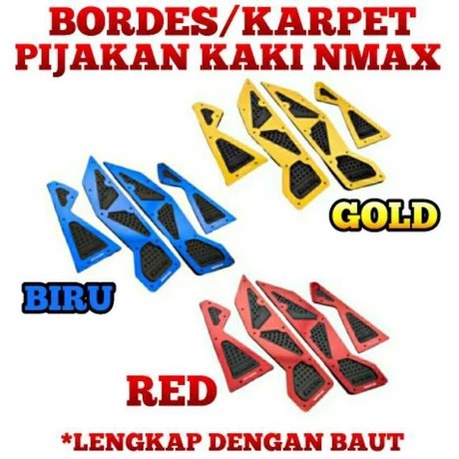 BORDES PIJAKAN KAKI NMAX LAMA KARPET MOTOR NMAX OLD PLAT BORDES NMAX 155 LAMA