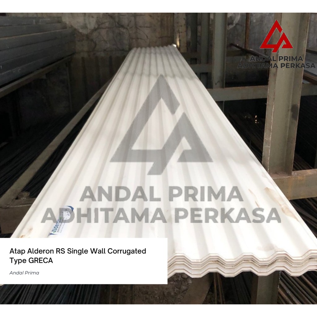 iNstansday- Atap Alderon RS Type Greca 5.00 Meter - Alderon Single Wall Corrugated