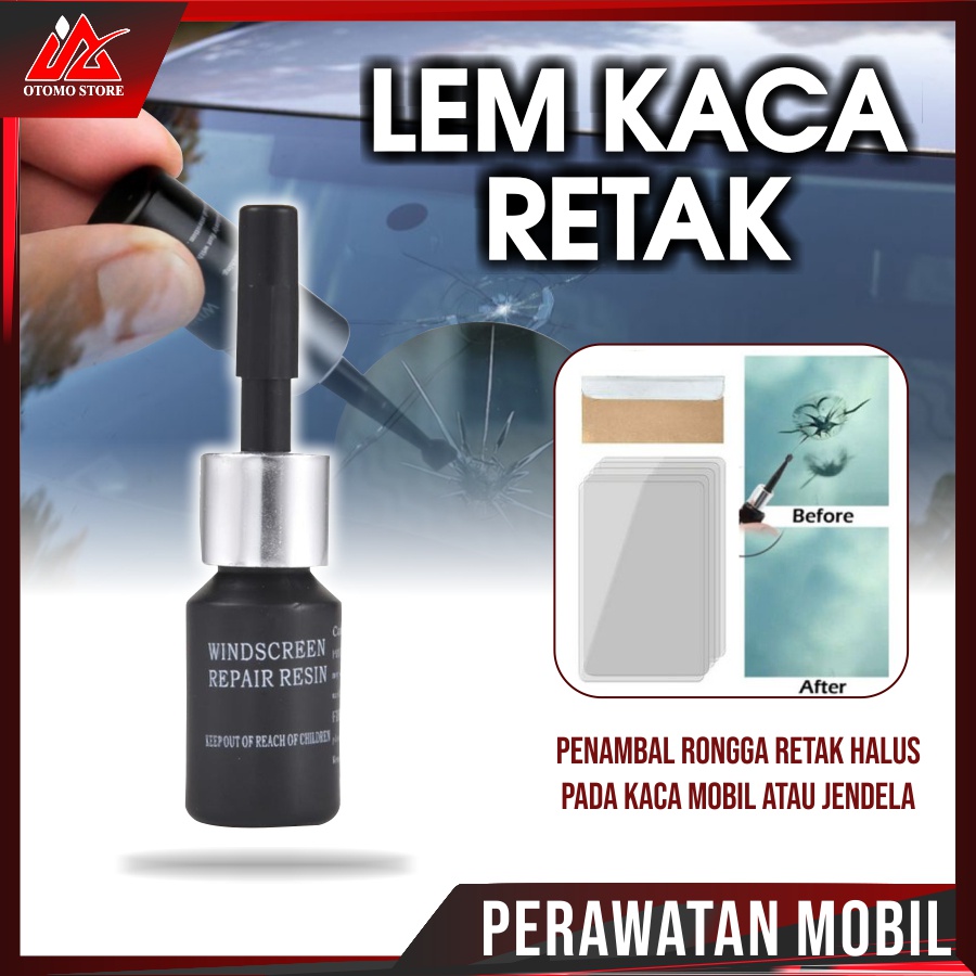 LEM KACA RETAK Memperbaiki Kaca Retak Pecah Perekat dan Penambal Kaca Pecah Original