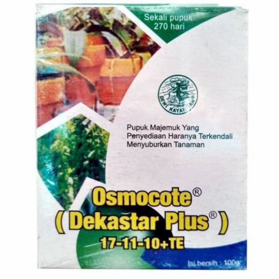 Unik Pupuk Decastar Osmocote 17 11 10  100 Gram Murah