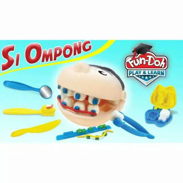 SI OMPONG / MAINAN FUN DOH SI OMPONG S1 / Mainan Lilin Fundoh Si Ompong No.28156 - MAINAN MURAH