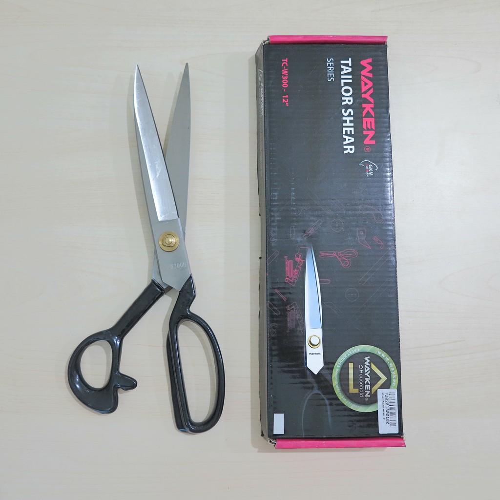 

Gunting Potong Bahan Kain WAYKEN TC-W300/TC W300 12" Inch Tailor Shear