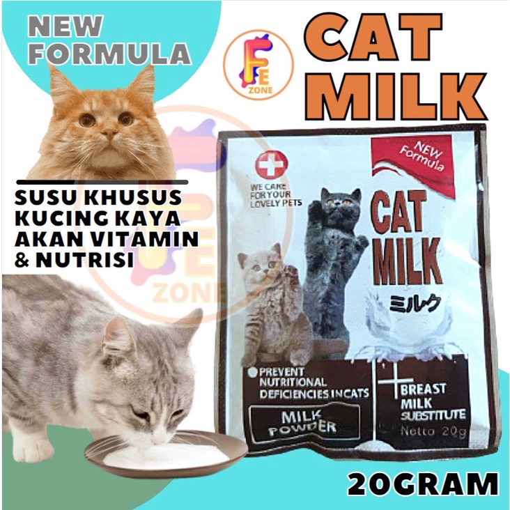 Susu Kucing  20 Gram Cat Milk Sachet 20gram FEZONE